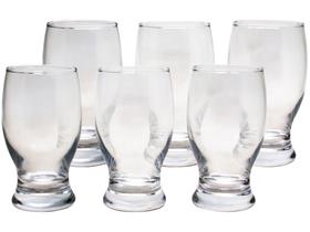Jogo de Copos de Vidro 240ml 6 Unidades Haus