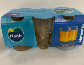Jogo de Copos de Vidro 265ml 6 Peças NADIR FIGUEIREDO