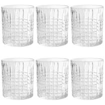 Jogo De Copos De Vidro 310ml Baixo 6 Peças Para Whisky