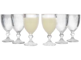 Jogo de Copos de Vidro 350ml 6 Peças Haus Concept Canelado Jogo de Copos de Vidro 350ml 6 Peças Haus Concept Canelado