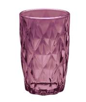 Jogo De Copos De Vidro 6 Unidades 340ml Lilas - Dolce Home Jogo De Copos De Vidro 6 Unidades 340ml Lilas - Dolce Home