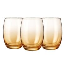 Jogo de copos de vidro Âmbar 475ml com 3 unidades