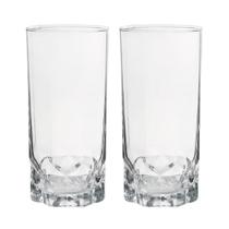 Jogo de copos de vidro carol 2 peças 300ml Jogo de copos de vidro carol 2 peças 300ml
