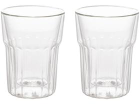Jogo de Copos de Vidro de Café Parede Dupla - 250ml 2 Peças Wolff