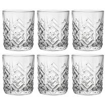 Jogo de Copos de Vidro De Whisky Zenith Transparente 310ml 6 peças - Casambiente