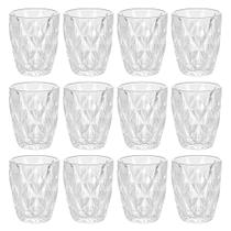 Jogo de Copos de Vidro Diamond Transparente 270ml 12 peças - Lyor