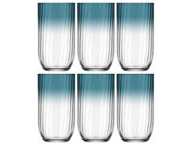 Jogo de Copos de Vidro Fiore Transparente 400ml 6 Peças Nadir Fiore Jogo de Copos de Vidro Fiore Transparente 400ml 6 Peças Nadir Fiore