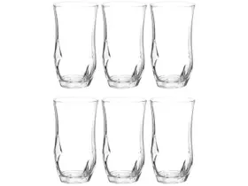Jogo de Copos de Vidro Long Drink 360ml 6 Peças Nadir Ópera