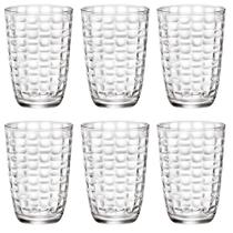 Jogo de Copos de Vidro Long Drink 6pçs Bormioli Rocco Mat 390ml Original Itália