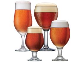 Jogo de Copos de Vidro para Cerveja 4 Peças
