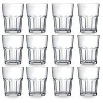 Jogo De Copos De Vidro Suco Agua 410ml Lumina C/12uni Ad