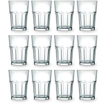 Jogo De Copos De Vidro Suco Agua 520ml Lumina C/12uni