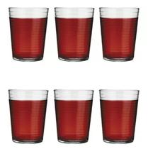 Jogo de Copos De Vidro Transparente 280ml 12 Peças Ginga Nadir