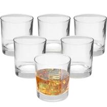Jogo De Copos De Vidro Whisky Kit 6 Peças Drinks Bar 355ML Vodka - Hauskraft