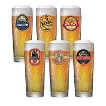 Jogo De Copos de Vidro Zurich M Rótulo para Cerveja 320ml, 6 pcs Ruvolo