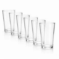 Jogo de Copos em Vidro 6 Peças Ideal para Água Suco Drink e Uso Diário na Cozinha Kit copos
