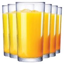 Jogo De Copos Em Vidro Kit 6 Peças Cozinha Água Suco Drink Jogo De Copos Em Vidro Kit 6 Peças Cozinha Água Suco Drink