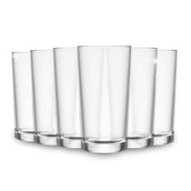 Jogo De Copos Em Vidro Kit 6 Peças Cozinha Água Suco Drink - Cedar Glass
