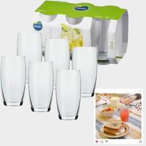 Jogo de copos em vidro nadir oca 400ml 6un r7629