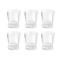 Jogo de copos em vidro whisky Original Line Topazio 275ml 6 peças