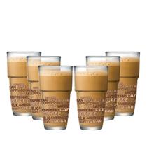 Jogo De Copos Empilhavel Styles Luva Para Café 360ml 6 Pcs Ruvolo