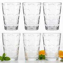 Jogo de Copos Multiuso Laguna Nadir Transparente Para Agua Sucos Vitaminas 265ml com 6 peças