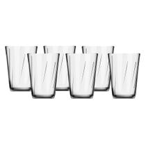 Jogo de Copos Nadir Amazon em Vidro Transparente 6 Peças 190ml