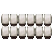 Jogo De Copos Nadir Long Drink Aruba 465Ml Fumê Com 12 Peças