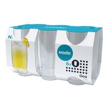 Jogo de Copos Nadir Oca Long Drink de Vidro Liso com 6 Peças 300ml