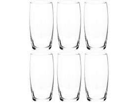 Jogo de Copos Nadir Oca Long Drink de Vidro Liso com 6 Peças 300ml