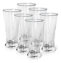 Jogo De Copos Para Cerveja Em Vidro 300ml 6 Peça Gourmet Mix Jogo De Copos Para Cerveja Em Vidro 300ml 6 Peça Gourmet Mix