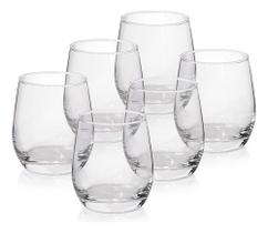 Jogo De Copos Para Whisky Em Vidro 340ml 6 Peças Gourmet Mix