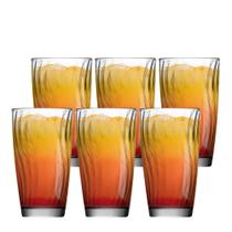 Jogo de Copos Rocks Wave Vidro 6pcs, 475ml Ruvolo