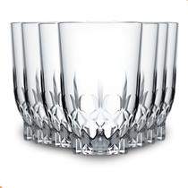 Jogo De Copos Vidro Kit 6 Peças Cozinha Água Suco Jogo De Copos Vidro Kit 6 Peças Cozinha Água Suco