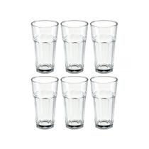 Jogo de Copos Vidro Refresco Bourbon 340ml 6 Peças Suco - Zn Jogo de Copos Vidro Refresco Bourbon 340ml 6 Peças Suco - Zn