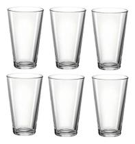 Jogo De Copos Vidro Suco Água Refrigerante 300ml 6 Peças Jogo De Copos Vidro Suco Água Refrigerante 300ml 6 Peças