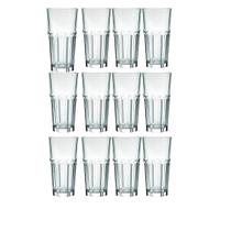 Jogo de Copos Vidro Transparente 350ml Drinks Sucos Água Vitamina