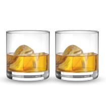 Jogo De Copos Whisky Vodka Barley Vidro Drink Luxo 320ml 2 Unidades