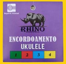 Jogo de Corda Rhino P/ Ukulele Soprano Ou Concert Colorido