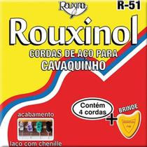 Jogo de cordas Cavaquinho Cavaco Aço Rouxinol R51 Tradicional + Palheta(extra)