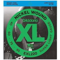 Jogo De Cordas D'addario Exl220 .040 Para Baixo 4 Cordas