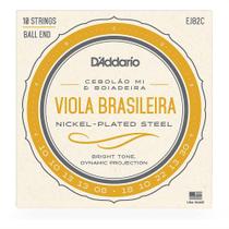 Jogo De Cordas Daddario Para Viola Brasileira Cebolão Em Mi