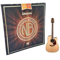 Jogo de Cordas Daddario Violão 010 Nickel Bronze Aço NB1047 Jogo de Cordas Daddario Violão 010 Nickel Bronze Aço NB1047