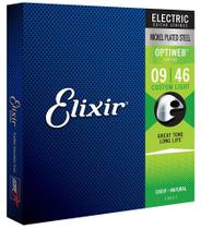 Jogo De Cordas Elixir Optiweb Guitarra 09 046 Custom L 19027
