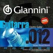 Jogo de cordas giannini guitarra 0,012 geegst12