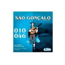 Jogo De Cordas Niquel P/guitarra 0.010" - 0.046" Tensão Leve São Gonçalo Jogo De Cordas Niquel P/guitarra 0.010" - 0.046" Tensão Leve São Gonçalo