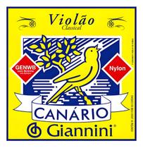 Jogo De Cordas Nylon Para Violão Giannini Canário C/ Bolinha