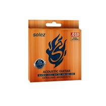 Jogo De Cordas P/violão Bronze 85/15 Solez 0.010"/0.050" Slatb10 Jogo De Cordas P/violão Bronze 85/15 Solez 0.010"/0.050" Slatb10