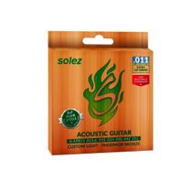 Jogo De Cordas P/violão Solez P.bronze 0.011"/0.052" Slapb11
