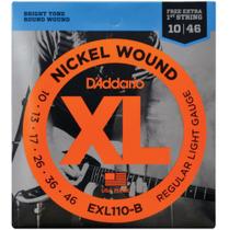 Jogo de Cordas Para Guitarra EXL110-B PL010 Jogo de Cordas Para Guitarra EXL110-B PL010